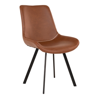Flot og elegant stol fra House nordic i brun/sort.
