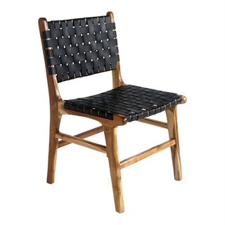 Flot og elegant stol fra House nordic i teak/sort.