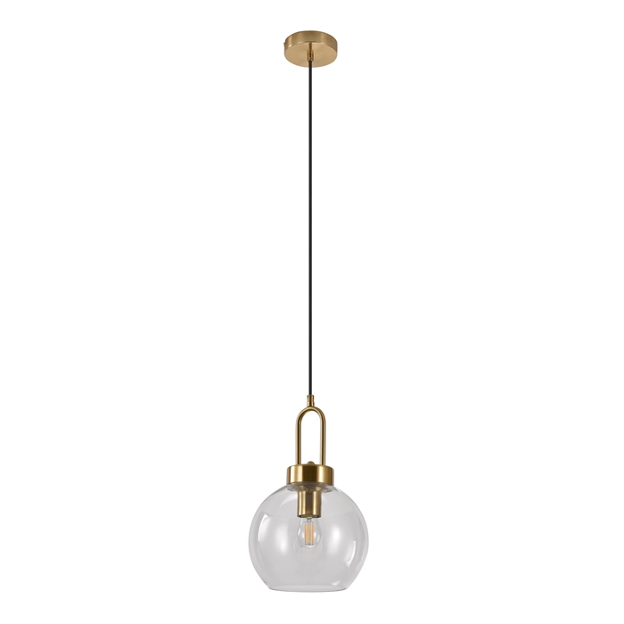 Velegnet loftlampe fra House nordic i klar/messing.