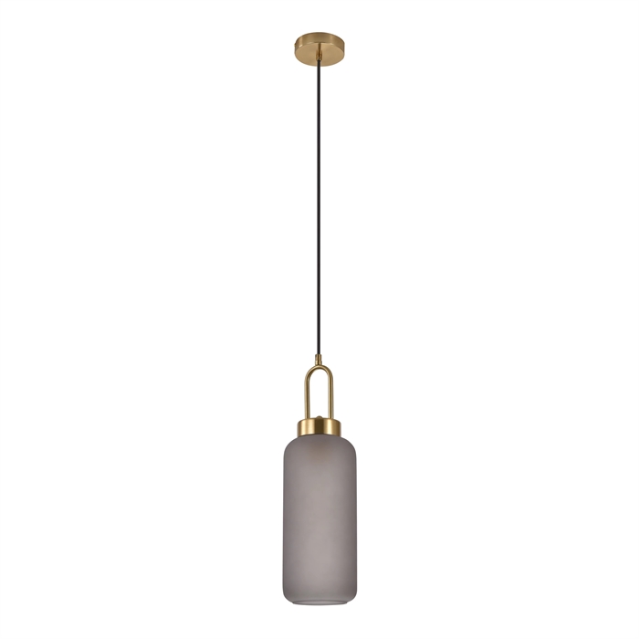 Flot loftlampe i mørkegrå/messing fra vores kvalitetsleverandør House nordic.