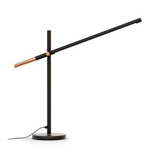 Piano bordlampe i sort/kobber fra Design by Grönlund.