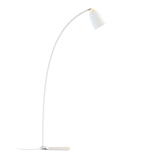 Houston gulvlampe i hvid/messing fra Design by Grönlund