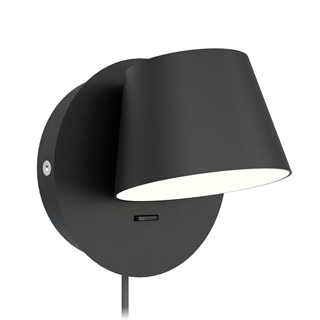 Scope LED væglampe i sort fra Design by Grönlund.