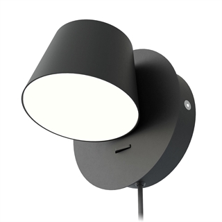 Scope LED væglampe i sort fra Design by Grönlund.