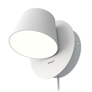 Scope LED væglampe i hvid fra Design by Grönlund.