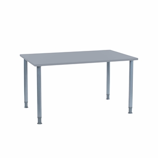 Oporto Futura kantinebord 80x130 fra FTI i lysegrå/aluminium.