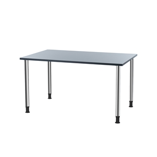 Oporto Futura kantinebord 80x130 fra FTI i antracit/krom.