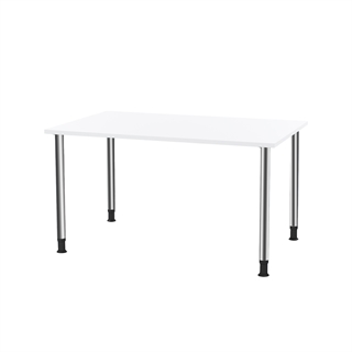 Oporto Futura kantinebord 80x130 fra FTI i hvid/krom.