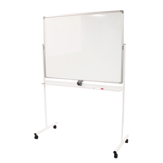ECO dobbelt whiteboard på hjul fra FTI i hvid/alu.