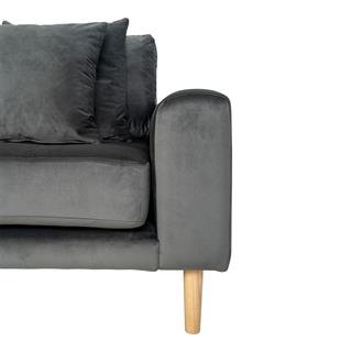 Nærbillede af sofaens side