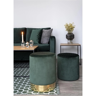 Elegant sofa i høj kvalitet fra House nordic i mørkegrøn/træ