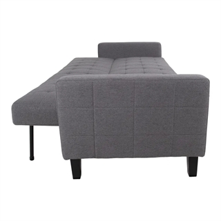 Sofaen set fra siden