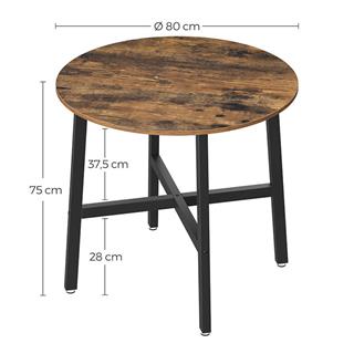 Illustration af møblets dimensioner