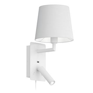 Denver USB LED væglampe i hvid fra Design by Grönlund
