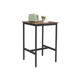 Produktbillede af Vasagle højbord i rustik brun med sort stel.