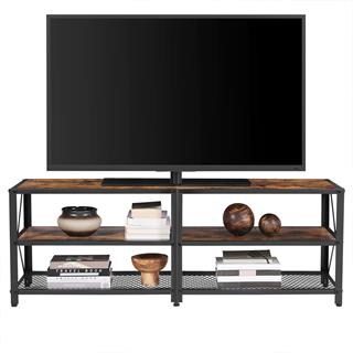 Produktbillede af Vasagle TV-møbel i rustik brun med sort stel.