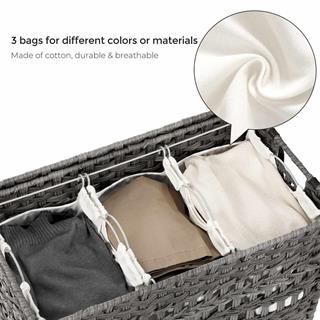 Produktbillede af Vasagle vasketøjskurv i grå.