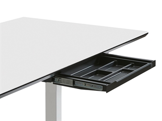 Slimtray pennebakkeskuffe - her vist i hvid.