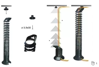 Complement kabelspiral detalje med montering