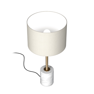 Börts model A bordlampe i hvid fra Design by Grönlund set oppefra.