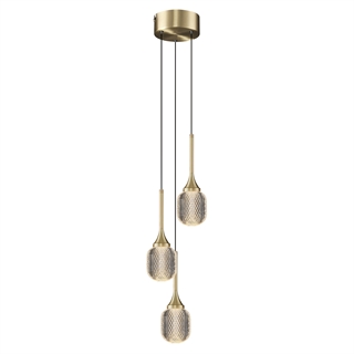 Miljøbillede med Champagne 3 loftslampe fra Design by Grönlund.