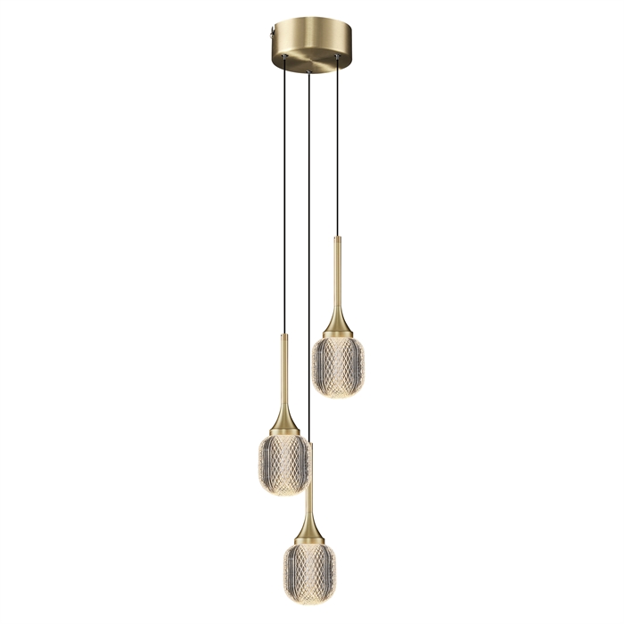 Miljøbillede med Champagne 3 loftslampe fra Design by Grönlund.