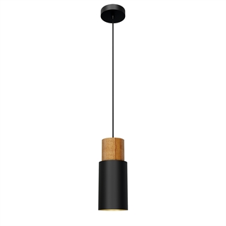 Log 10 Loftslampe i sort med guld inderside fra Design by Grönlund