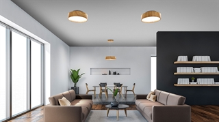 Miljøbillede med Oak og Oak Ceiling LED loftslamper fra Design by Grönlund