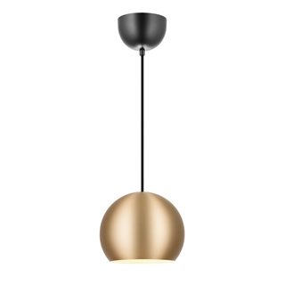 Round loftslampe i mat messing fra Design by Grönlund