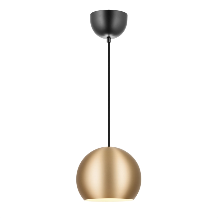 Round loftslampe i mat messing fra Design by Grönlund