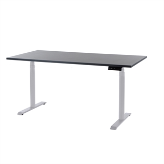 EP 5200 3-ledet hævesænkebord 80x160 i antracit/sølvgrå fra FTI.