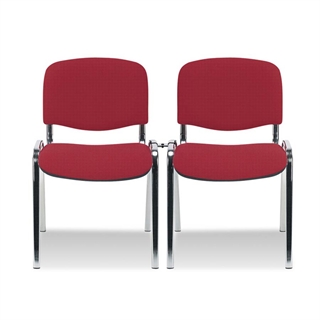 Koblingsbeslag i metal til Comfort Basic konferencestole fra FTI - vist påmonteret.