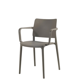 Salina Lux kantinestol fra FTI i farven taupe.