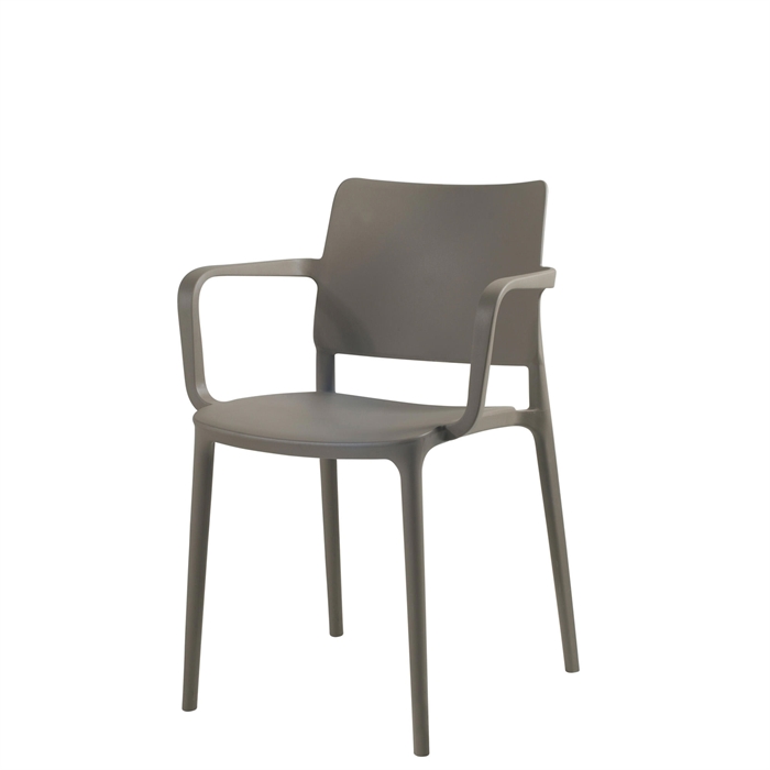 Salina Lux kantinestol fra FTI i farven taupe.