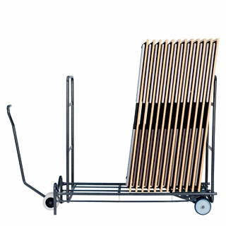Stabelfix 200x71 cm bordvogn fra FTI - med kørestang og hække (skal tilkøbes).
