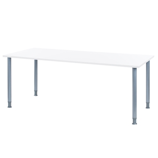 Oporto Futura kantinebord 80x180 fra FTI i hvid/aluminium.
