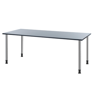 Oporto Futura kantinebord 80x180 fra FTI i antracit/krom.