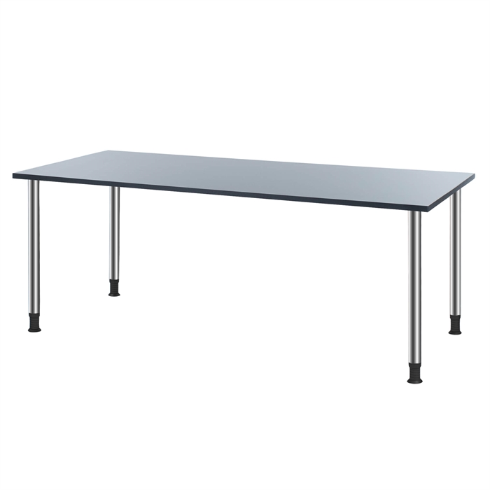 Oporto Futura kantinebord 80x180 fra FTI i antracit/krom.