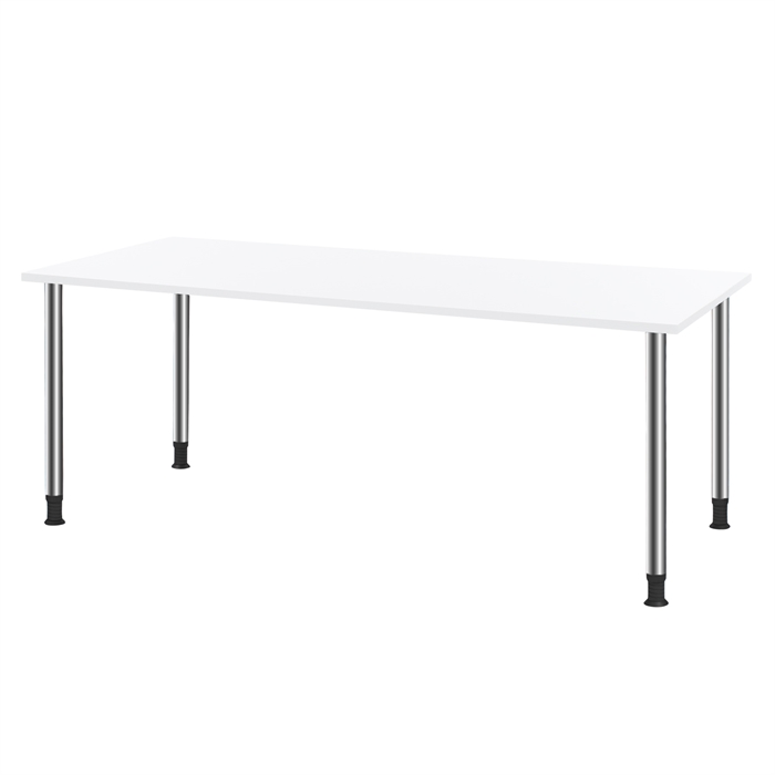 Oporto Futura kantinebord 80x180 fra FTI i hvid/krom.