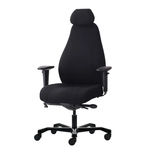Duro XL kontorstol fra FTI i sort.