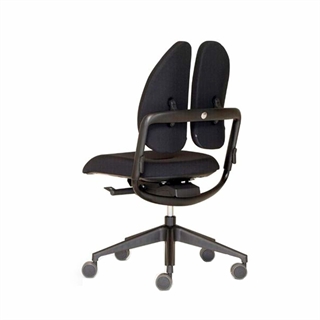 Duo-Back ergonomisk kontorstol i sort fra FTI.