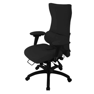 SD1 ergonomisk kontorstol fra FTI - her vist i sort.