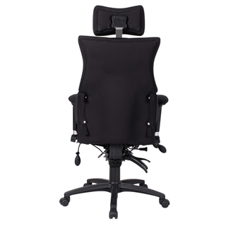 SD3 ergonomisk kontorstol i sort fra FTI.