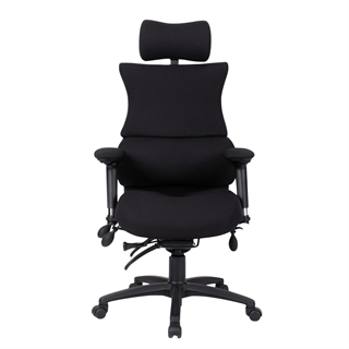 SD3 ergonomisk kontorstol i sort fra FTI.