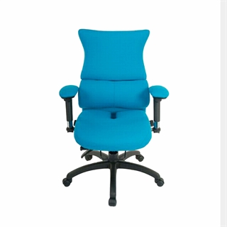 SD2 ergonomisk kontorstol fra FTI - her vist i turkisblå.