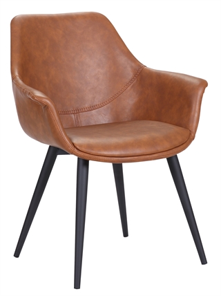 Signe spisebordsstol i cognac/sort fra House of Sander.