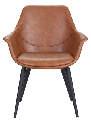 Signe spisebordsstol i cognac/sort fra House of Sander.