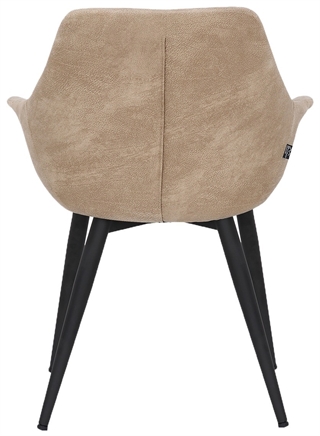 Signe spisebordsstol i taupe/sort fra House of Sander.