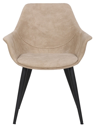 Signe spisebordsstol i taupe/sort fra House of Sander.