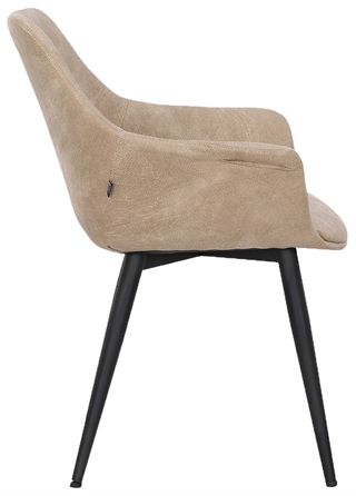 Signe spisebordsstol i taupe/sort fra House of Sander.